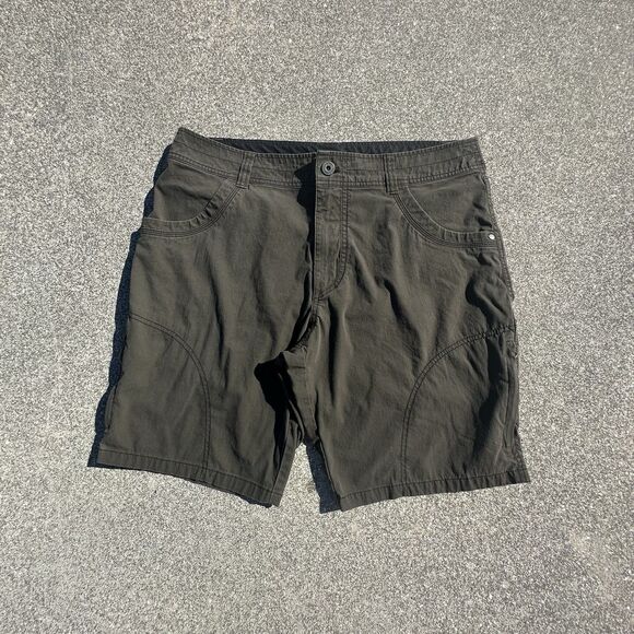 Kuhl Ramblr Chino Shorts Mens 35 (36x9) Olive Green Hiking Utility Outdoors - Picture 1 of 11